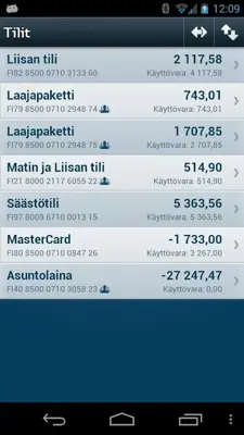 Mobiili- pankki android App screenshot 4